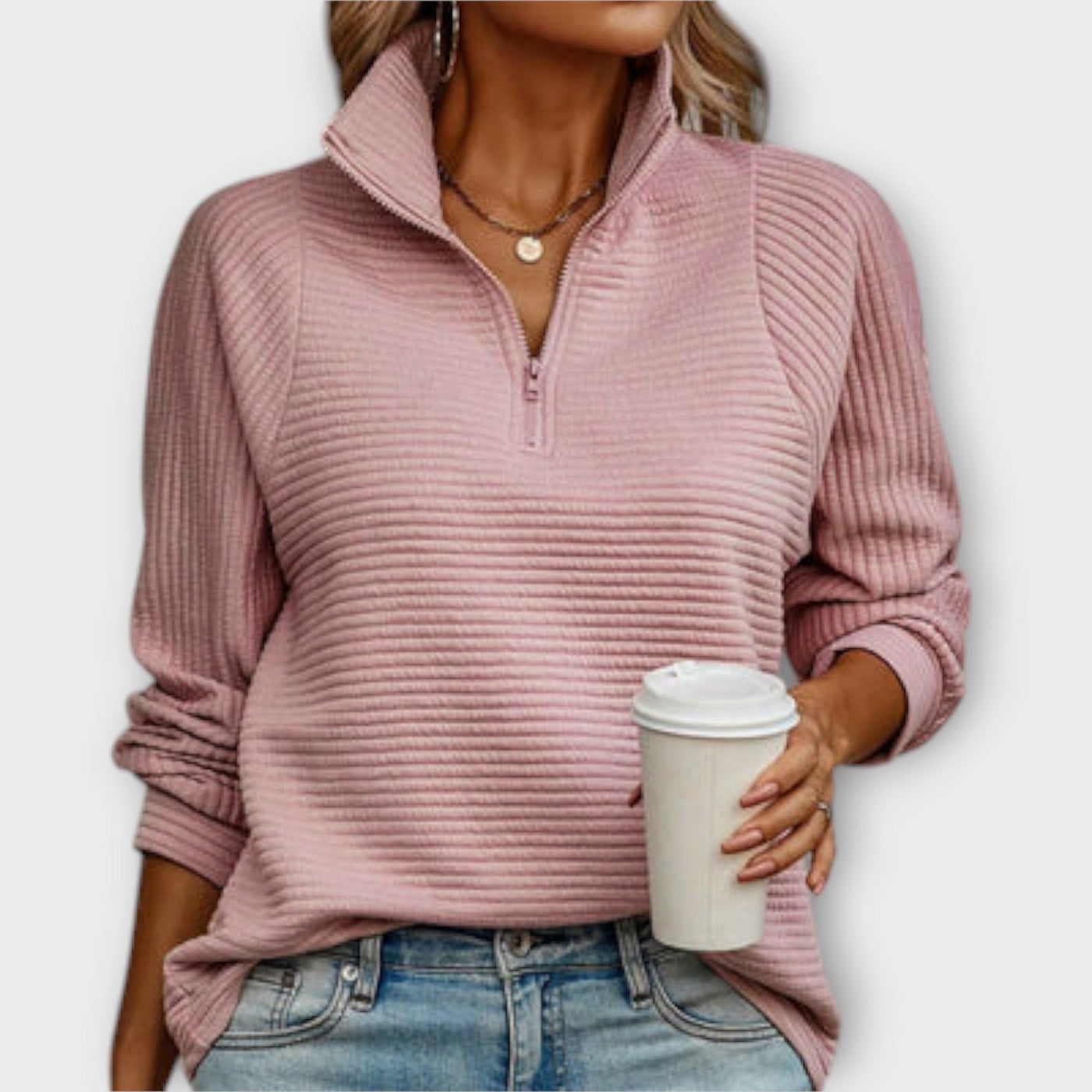 Sweater with Half Zip