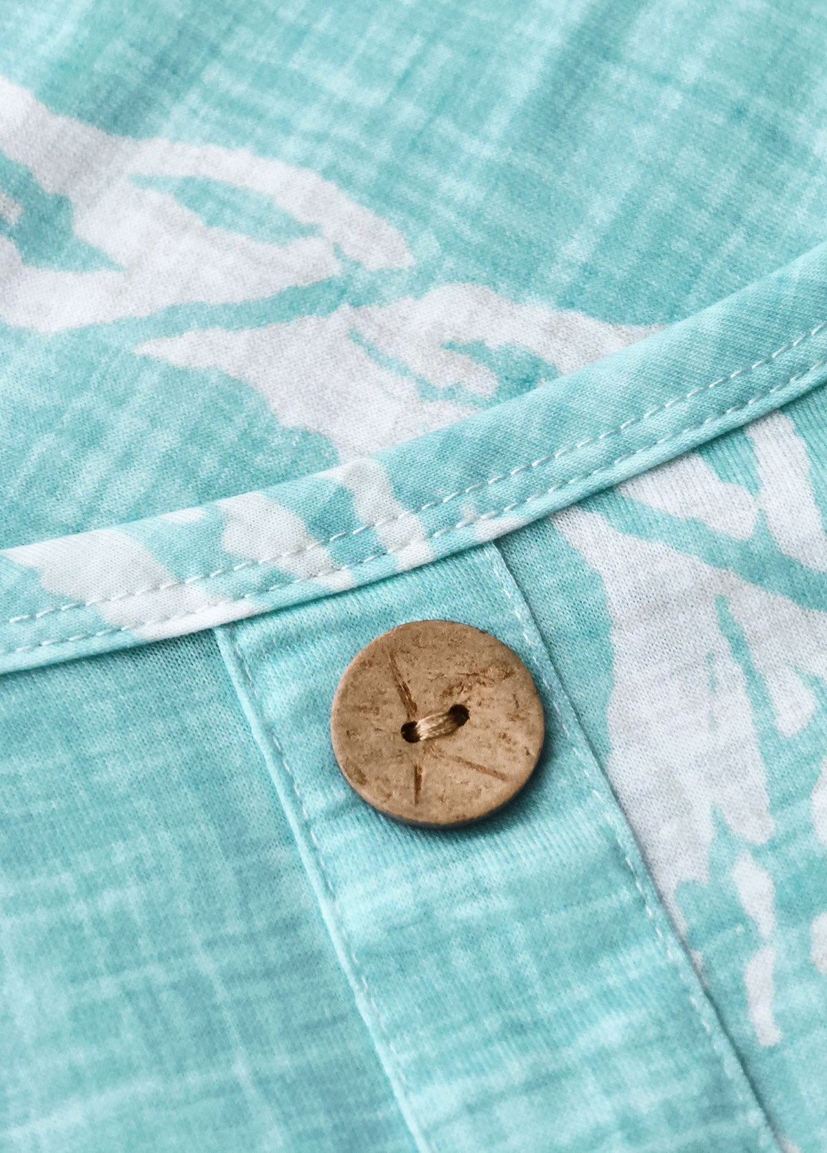 Claire Circular Ring Tropical Plants Print Strappy Dress