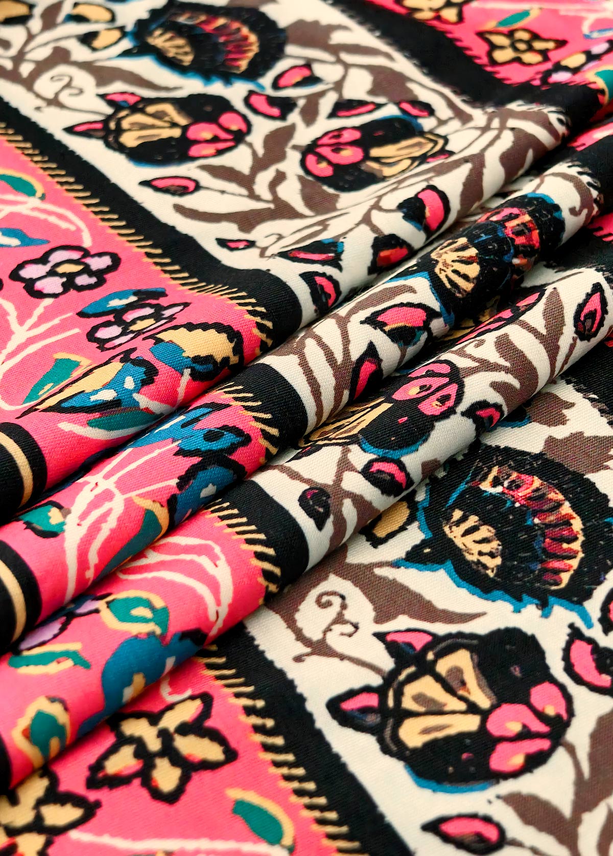 Hazel Beige Cut Out Floral Print A Line Sleeveless