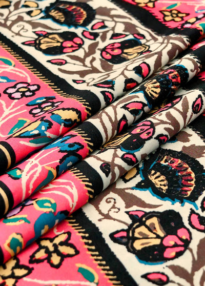 Hazel Beige Cut Out Floral Print A Line Sleeveless