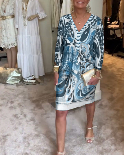 Moonie - Sunburst Printed Dress