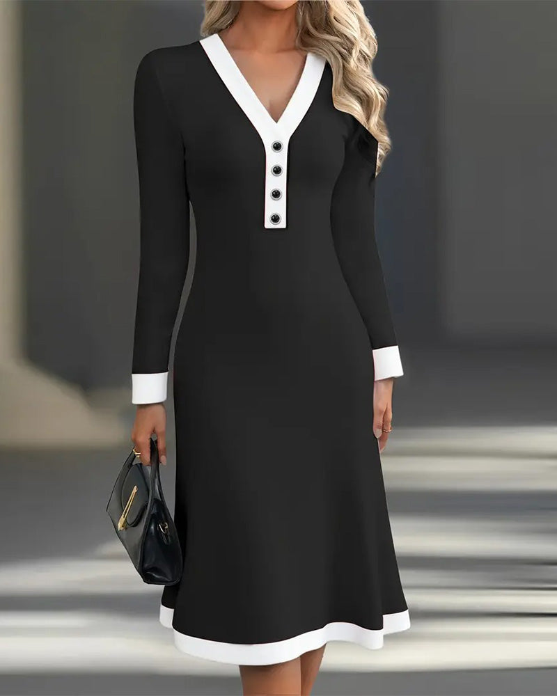 Kaylin | Elegant Long-Sleeve Dress