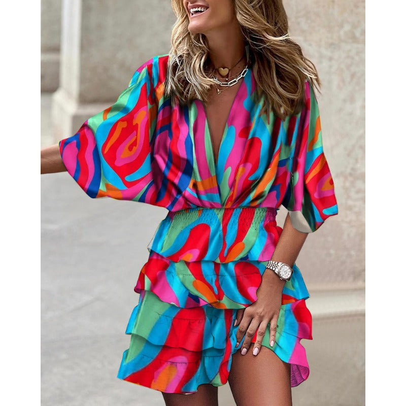 Margaret - Stylish Print Dress