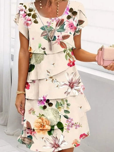Lyra - Graceful Floral Elegance Dress