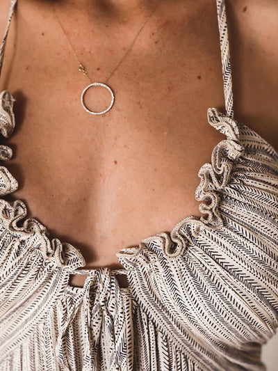 Aurelia Backless Halter Maxi Dress