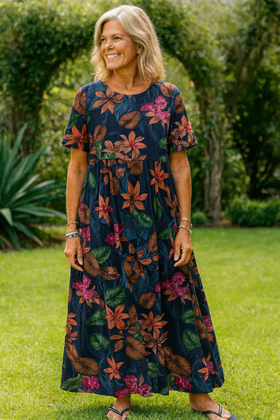 Masie | Breezy Floral Maxi Dress – Where Comfort Meets Confidence