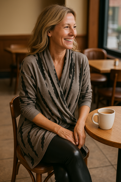 Anoria| Comfort Drape Dress – Tummy-Friendly & Arm Coverage