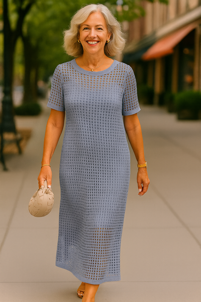 Celestia |  Two-Piece Boat Neck Dress