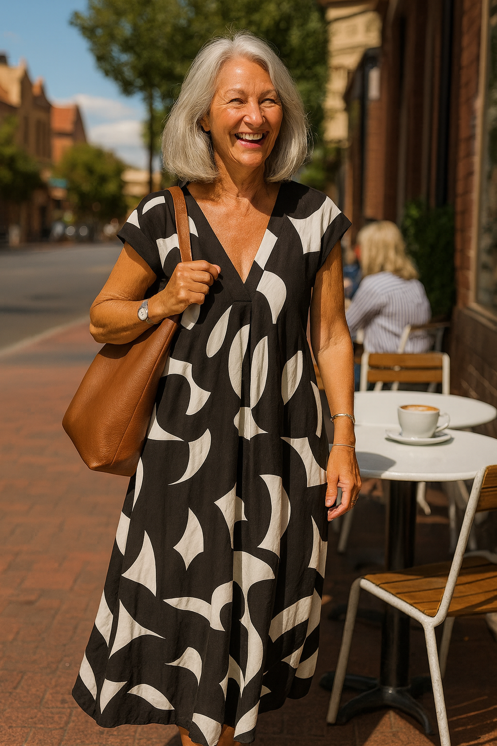 Corinne | Sophisticated Maxi Dress – Flattering Fit with Tummy Coverage