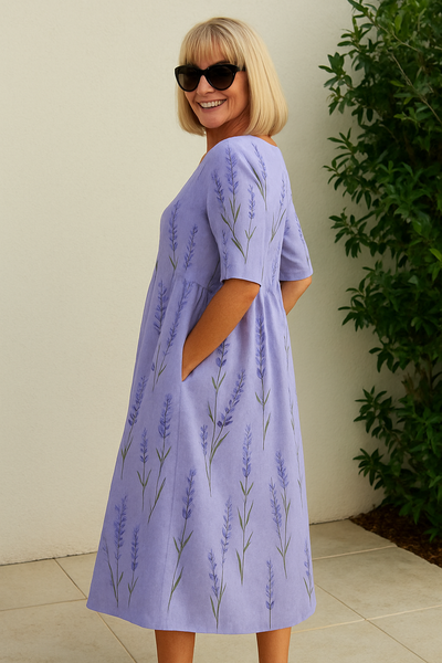 Eliza | Relaxed Midi Dress - Effortless Elegance, Everyday Comfort