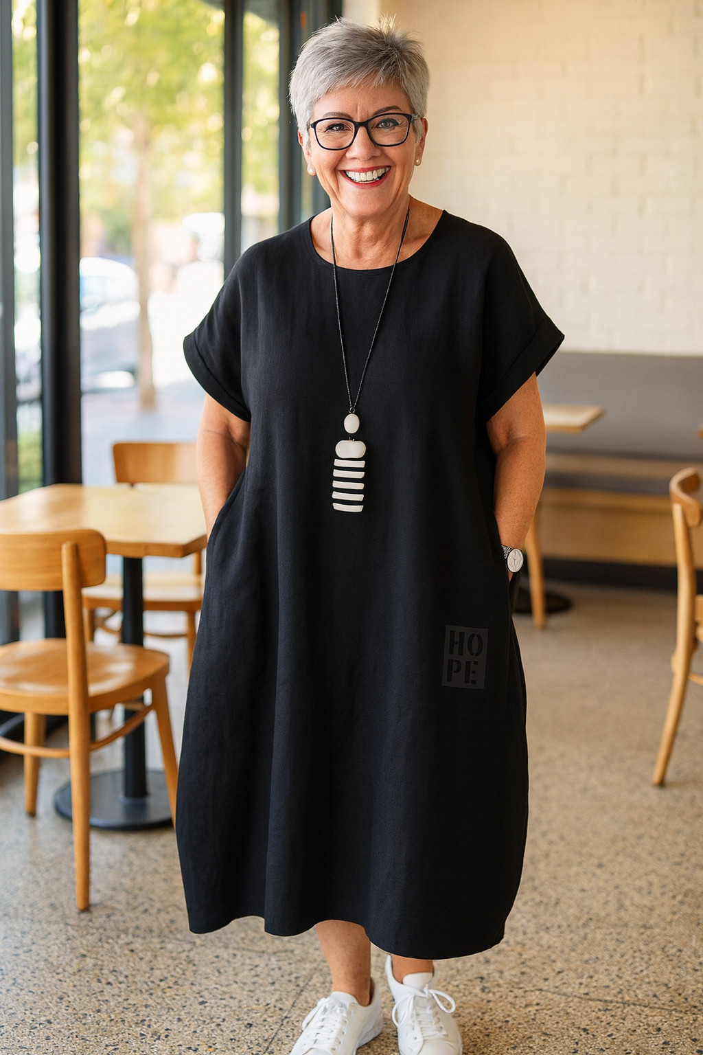 Cerynna | Comfortable Pocket Dress – Effortless Style, Everyday Ease