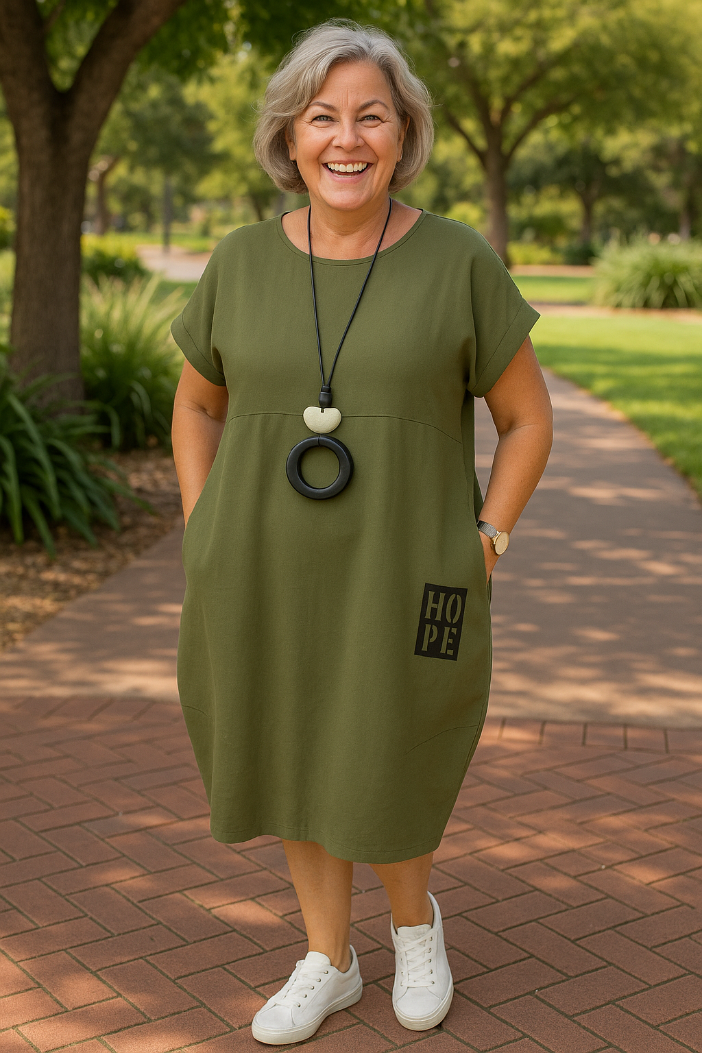 Cerynna | Comfortable Pocket Dress – Effortless Style, Everyday Ease