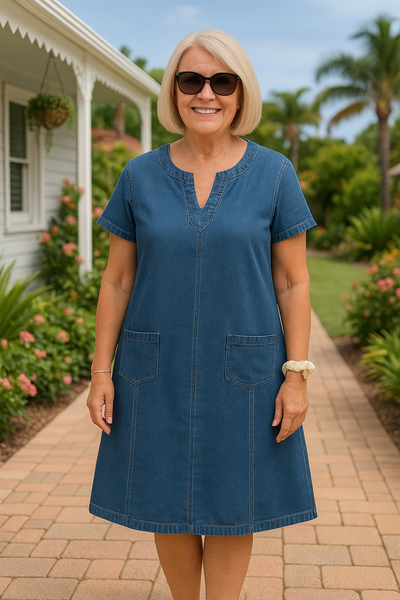 Mirielle | Soft Denim Everyday Dress
