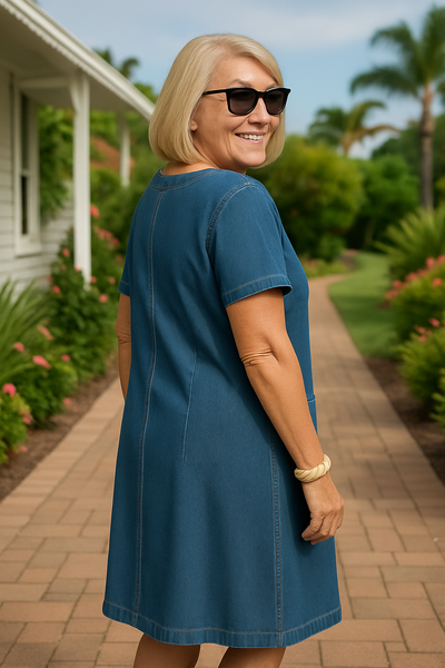 Mirielle | Soft Denim Everyday Dress