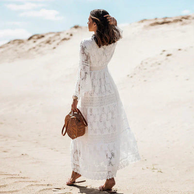 Catherine - Long-Sleeved Boho Dress