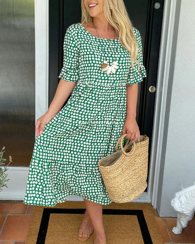 Olivia – Relaxed Tiered Midi Dress