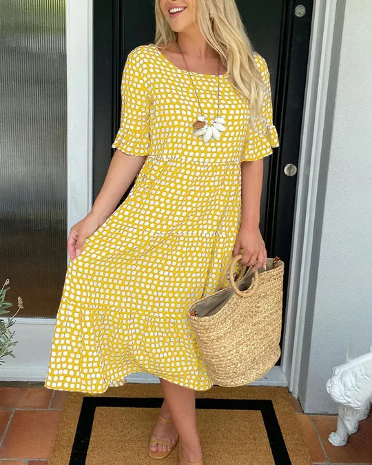 Olivia – Relaxed Tiered Midi Dress
