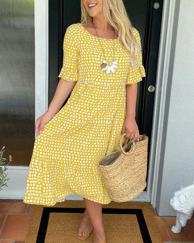 Olivia – Relaxed Tiered Midi Dress