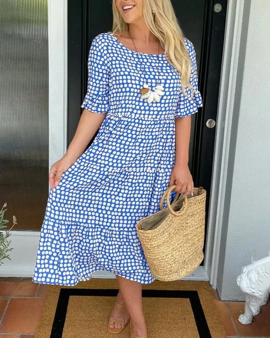Olivia – Relaxed Tiered Midi Dress