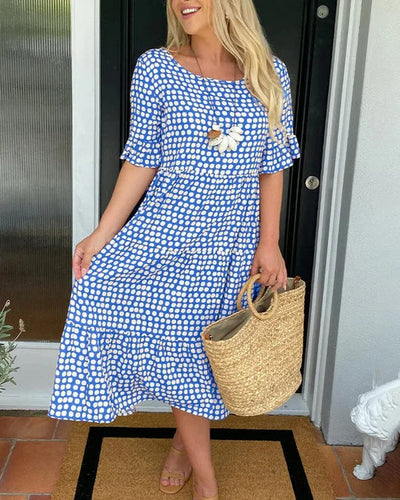 Olivia – Relaxed Tiered Midi Dress