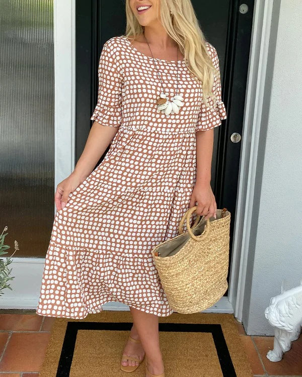 Olivia – Relaxed Tiered Midi Dress