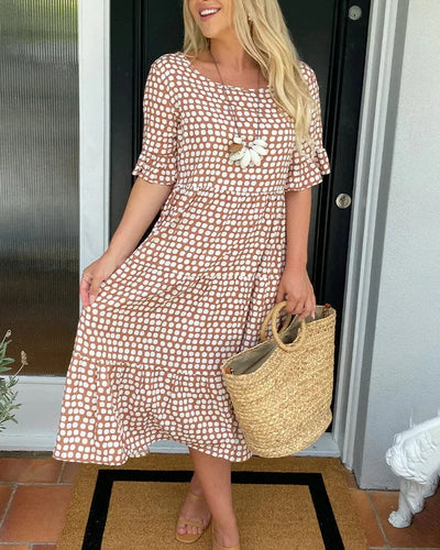 Olivia – Relaxed Tiered Midi Dress