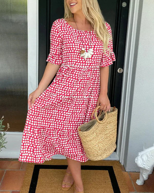Olivia – Relaxed Tiered Midi Dress