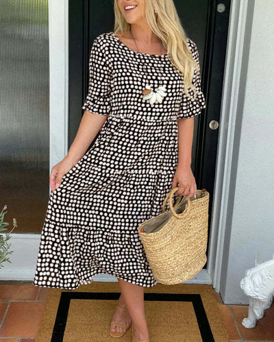 Olivia – Relaxed Tiered Midi Dress