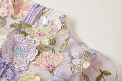 Lisa - Sheer Embroidered Maxi Dress