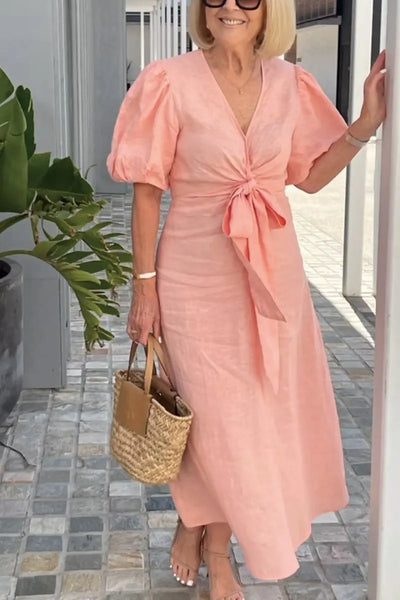 Natasha - Elegant V-Neck Dress