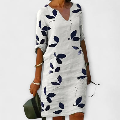 Malende - Dress Leaf Print