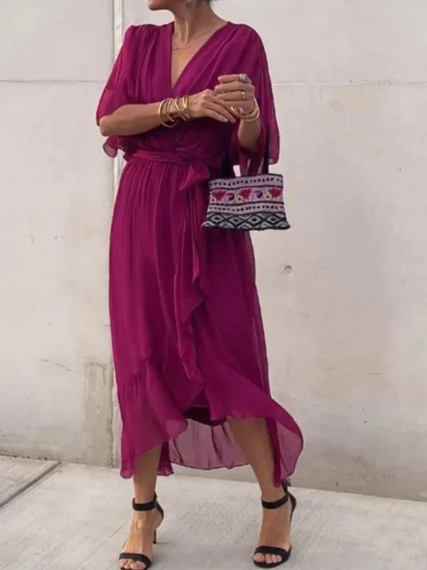 Evelyn V-Neck Dress