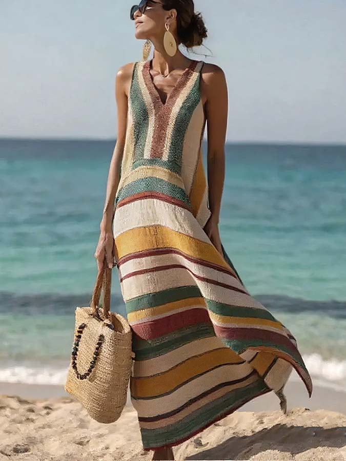 Mira™ | Sunset Stripe Dress