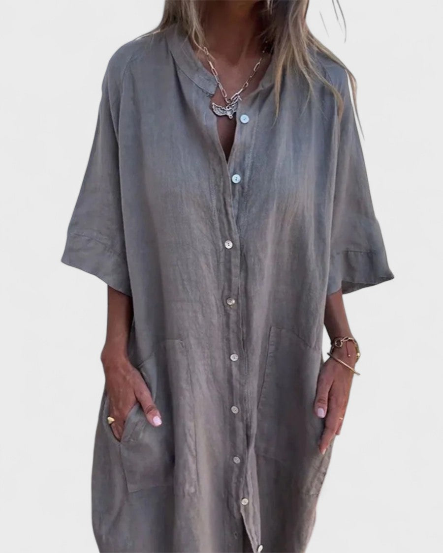 Fiona | Boho Shirt Dress