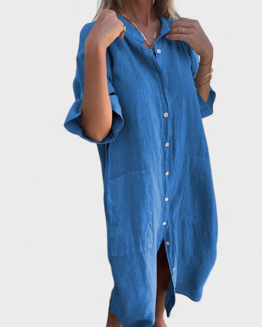 Fiona | Boho Shirt Dress