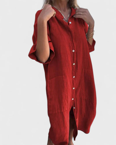 Fiona | Boho Shirt Dress