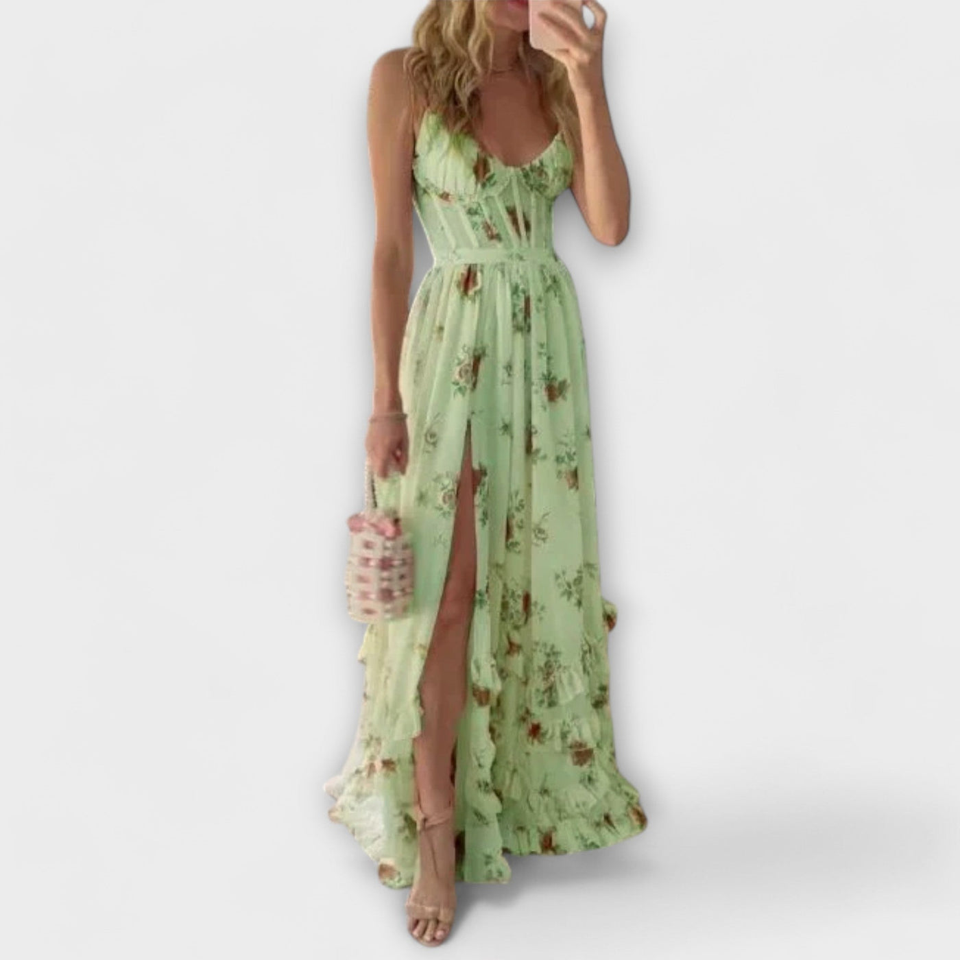 Dress with Floral Pattern