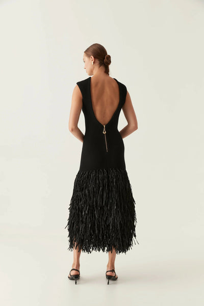 ANA | LONG FRINGE DRESS