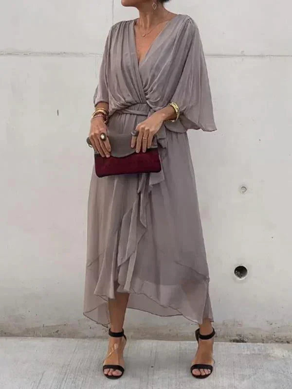 Evelyn V-Neck Dress