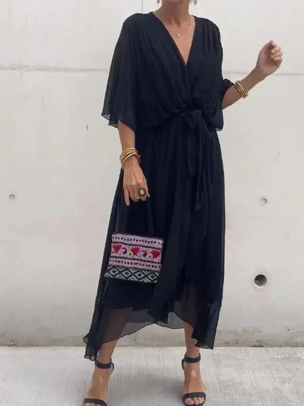 Evelyn V-Neck Dress