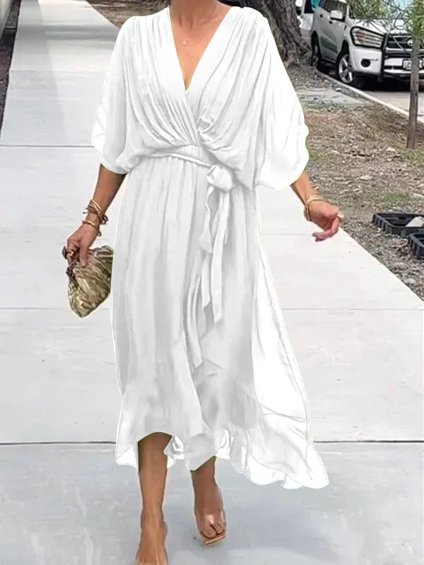 Evelyn V-Neck Dress