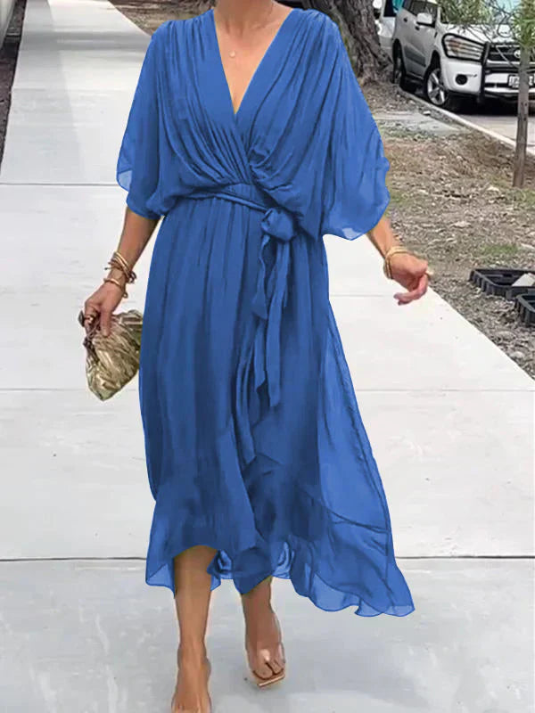 Evelyn V-Neck Dress