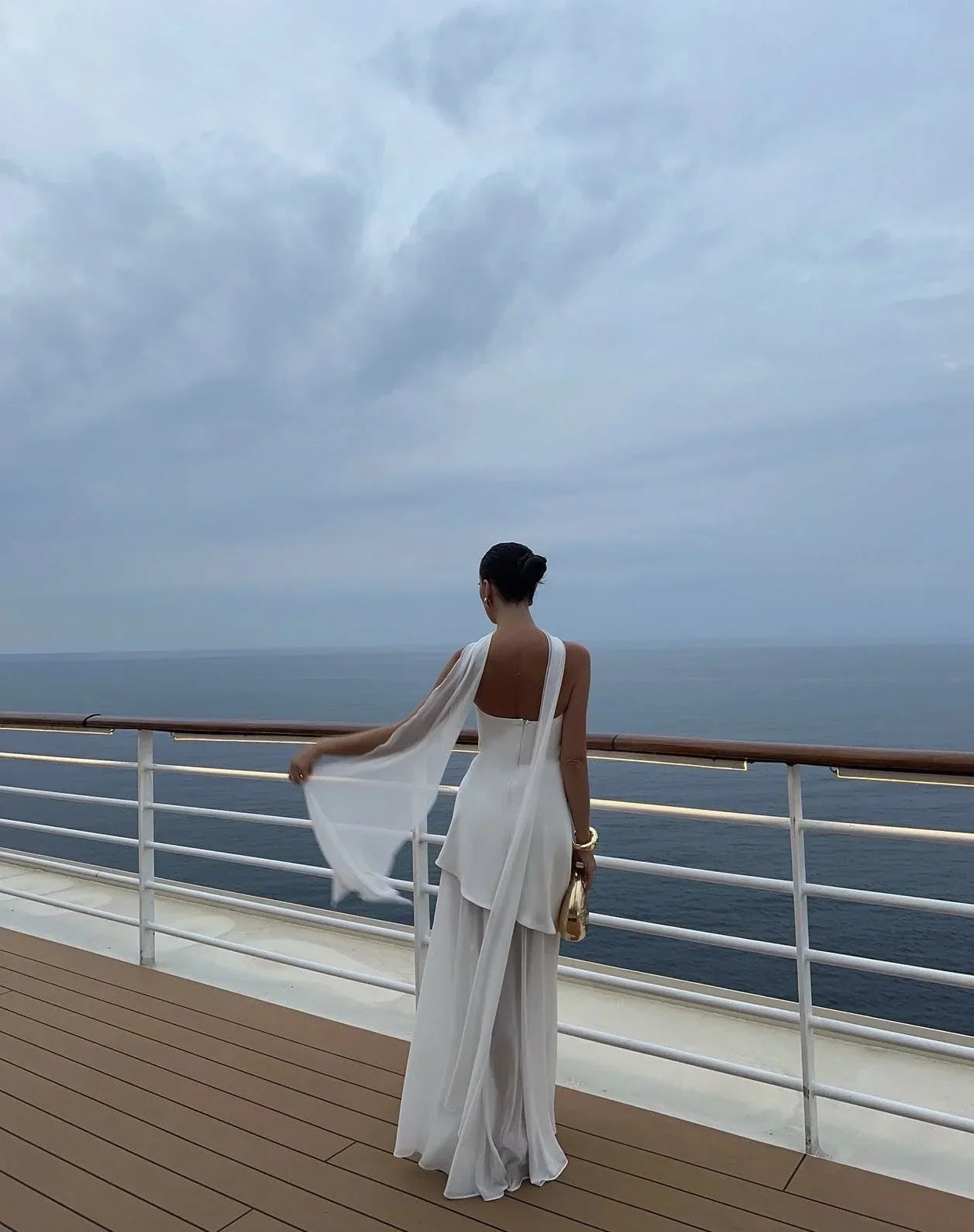 Karina - Women’s Asymmetrical Layered Maxi Dress