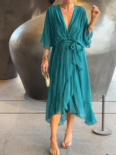 Evelyn V-Neck Dress