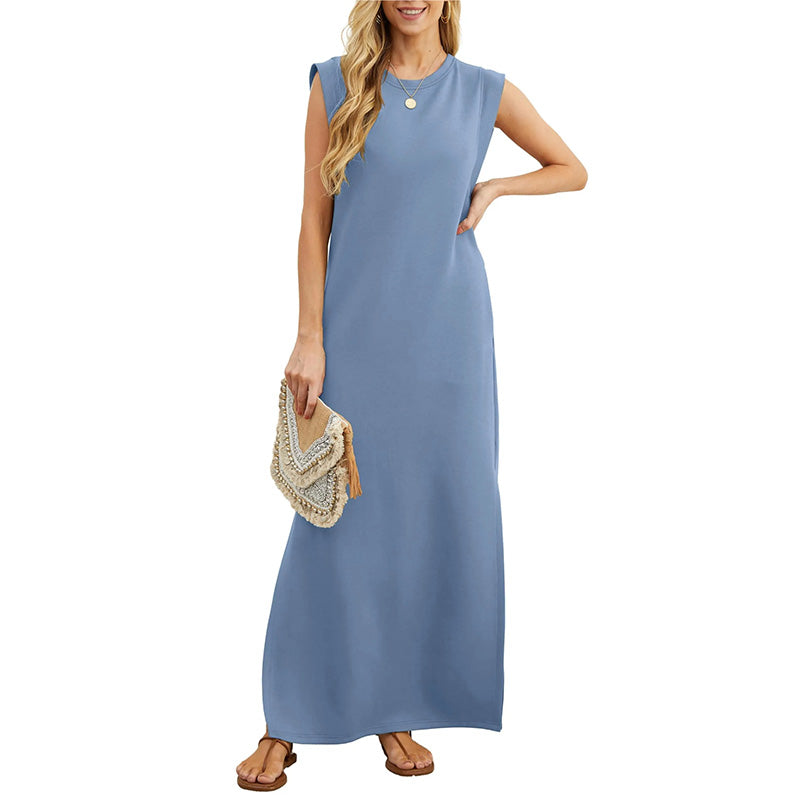 Maliya - Sleeveless Casual Maxi Dress