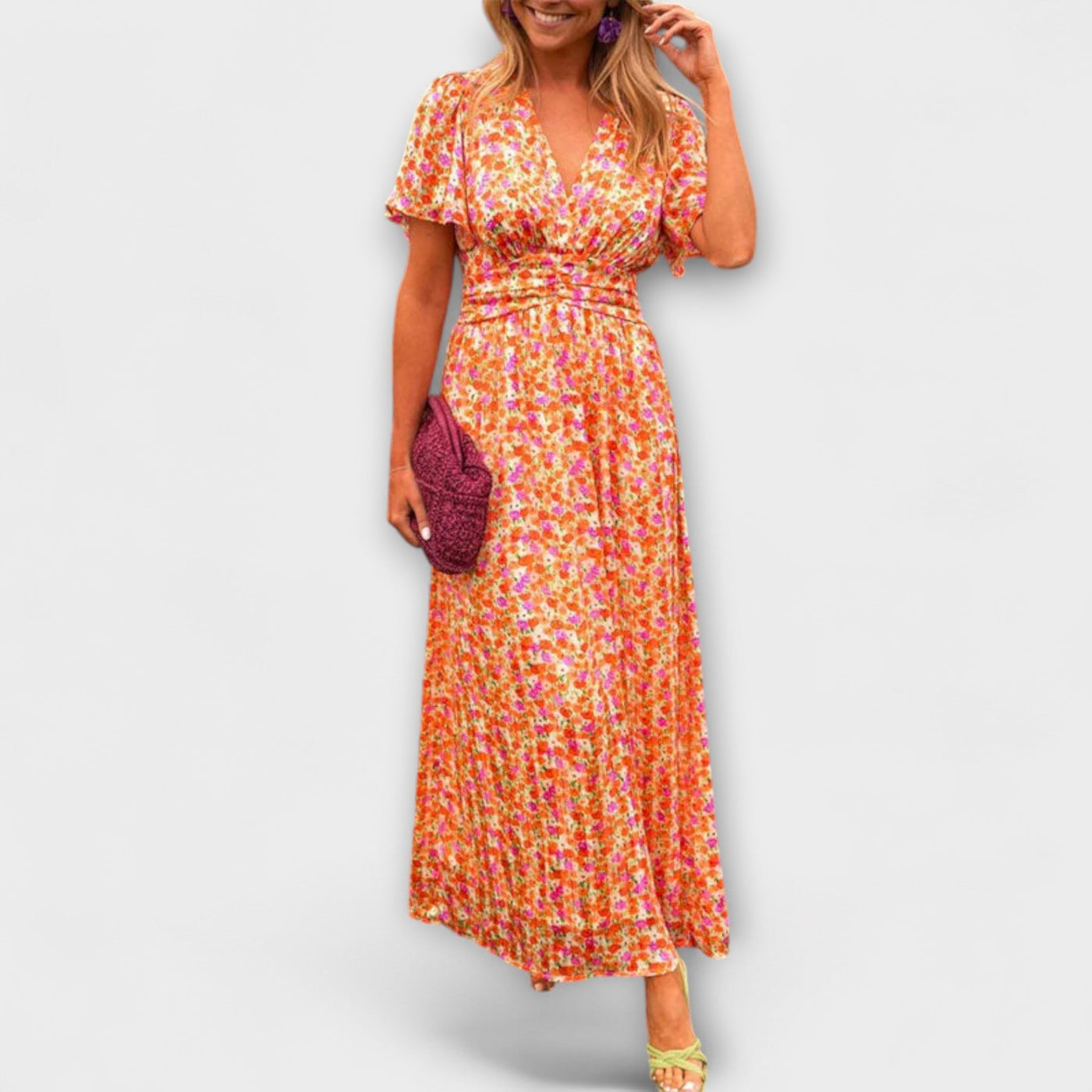 Elsie - Classic V-Neck Dress